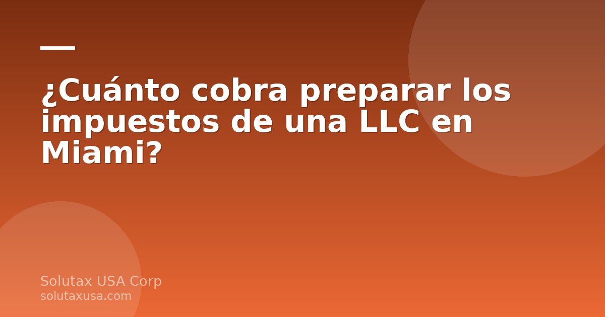 Preparación de impuestos de una LLC en Miami con documentos y computadora